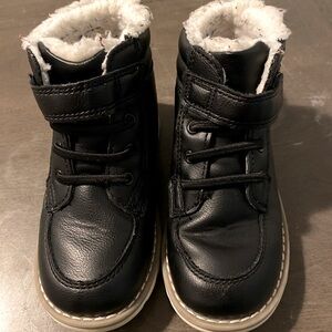Boys faux leather boots